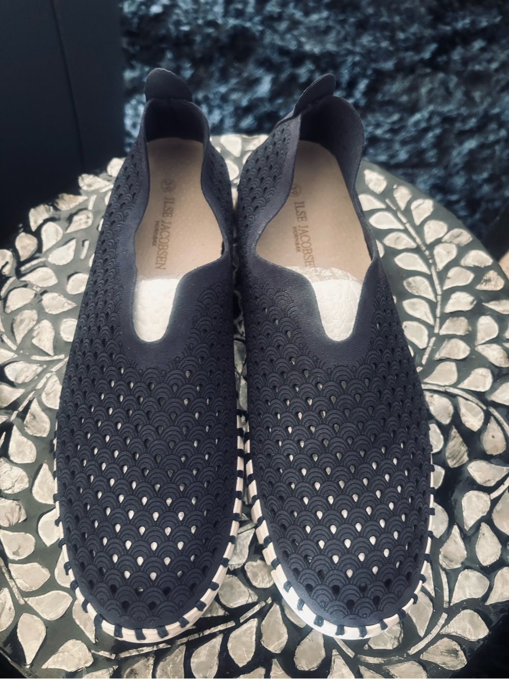 Mesh slip on ILSE JACOBSEN loafers